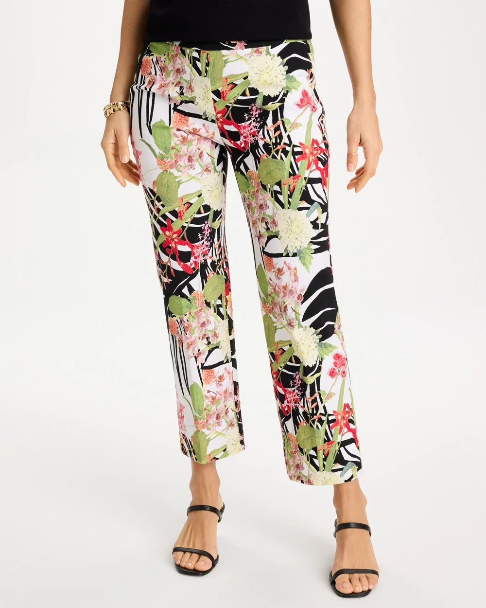 Chico's Tropical Nights Brigitte™ Straight Crop Pant