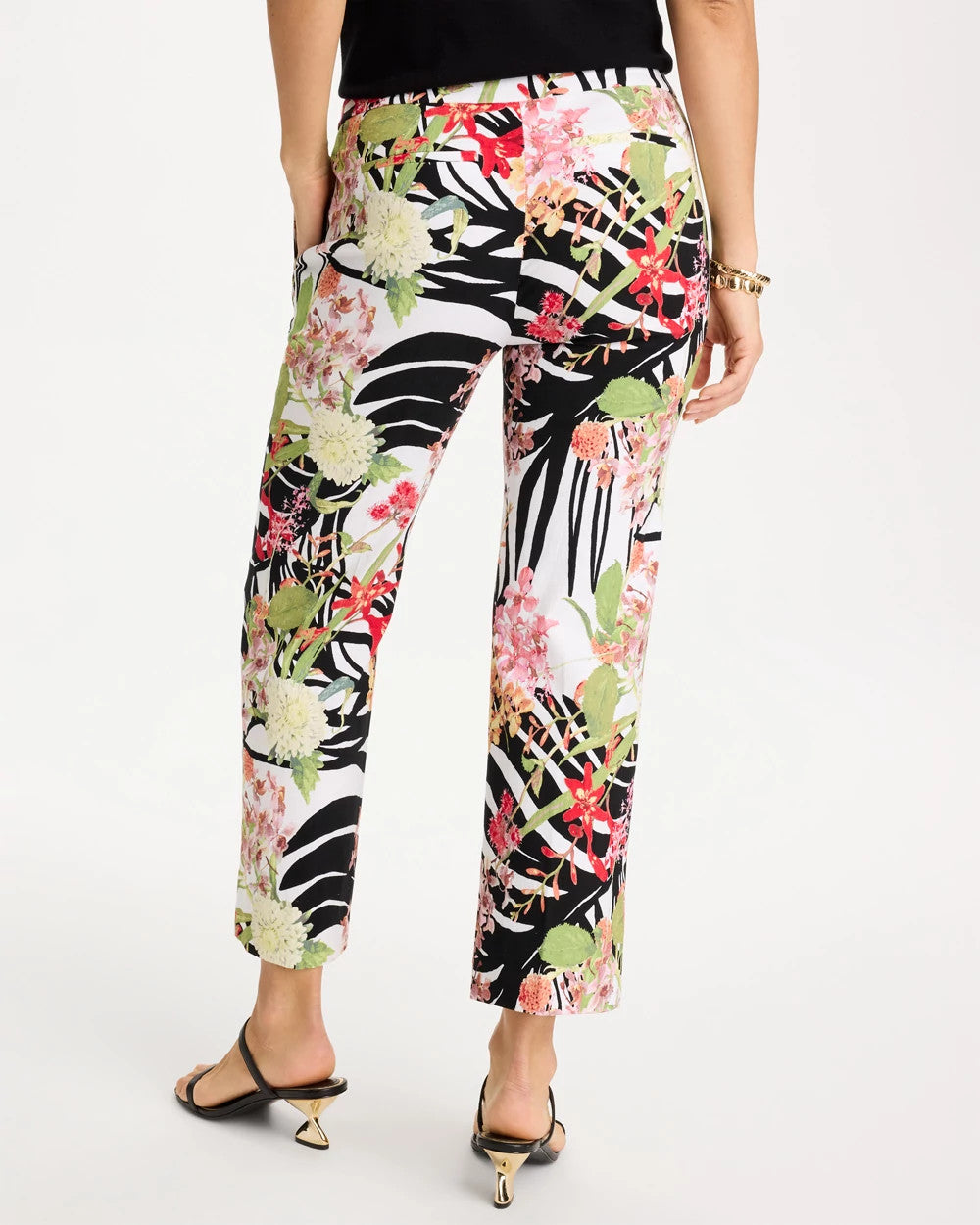 Chico's Tropical Nights Brigitte™ Straight Crop Pant