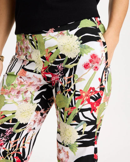 Chico's Tropical Nights Brigitte™ Straight Crop Pant