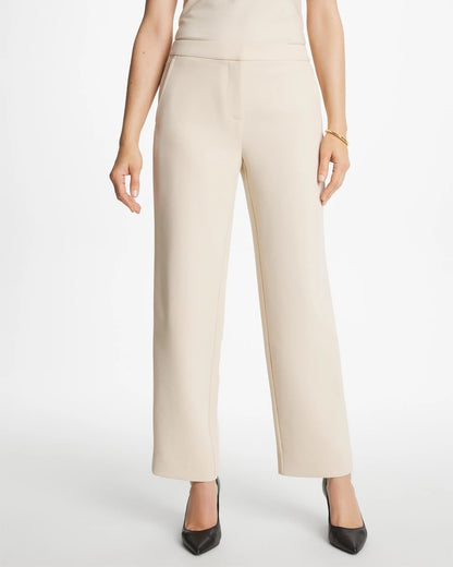 Chico's Textured Straight Tapered Ankle Pants