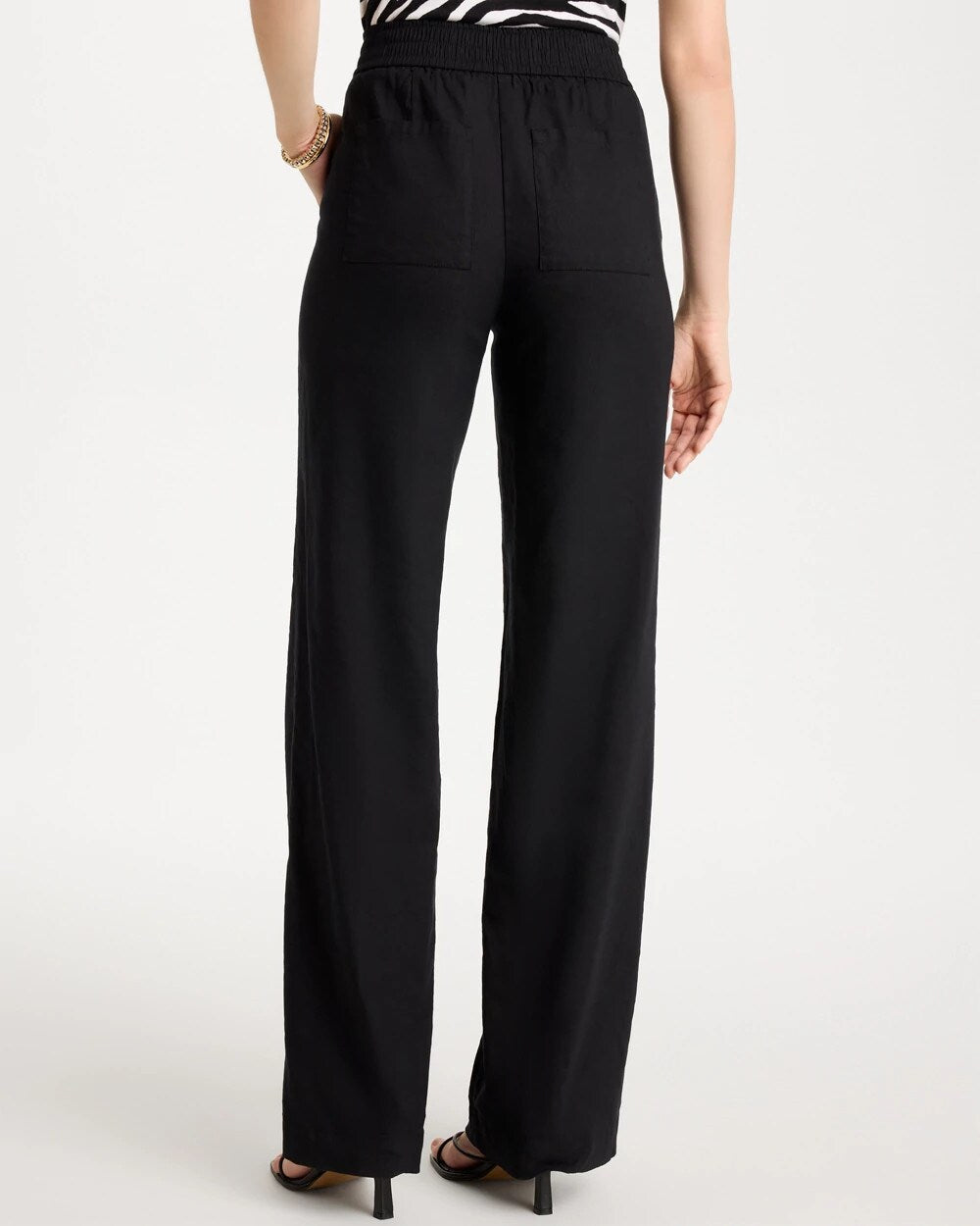 Chico's Pull-On Wide-Leg Linen Pants