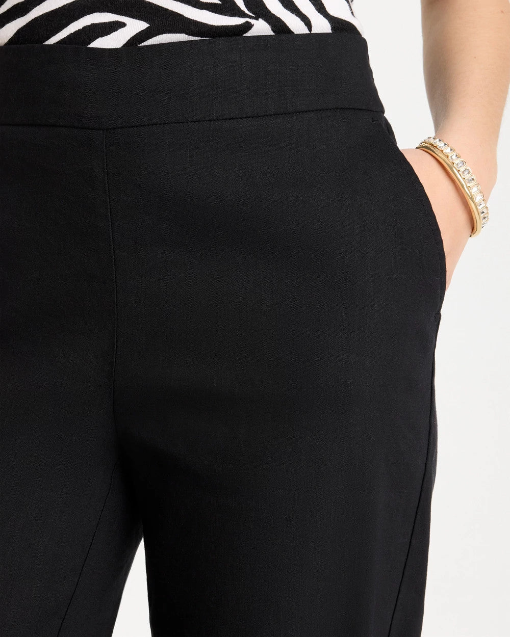 Chico's Pull-On Wide-Leg Linen Pants