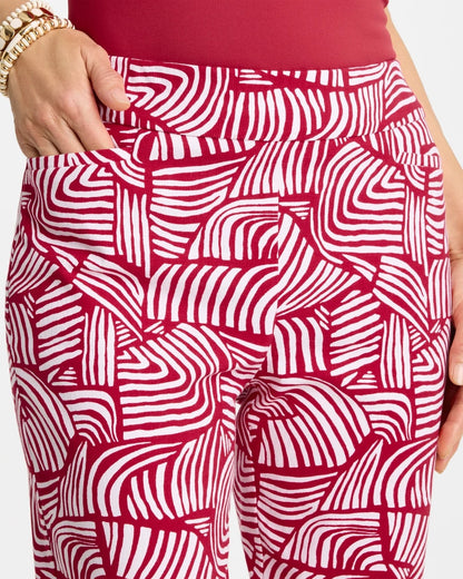 Chico's Brigitte™ Slim Geo Pull-On Capri Pant