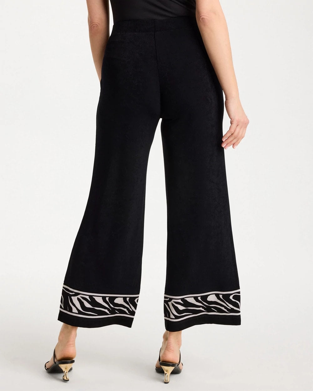 Chico's Travelers™ Abstract Zebra Cropped Pants