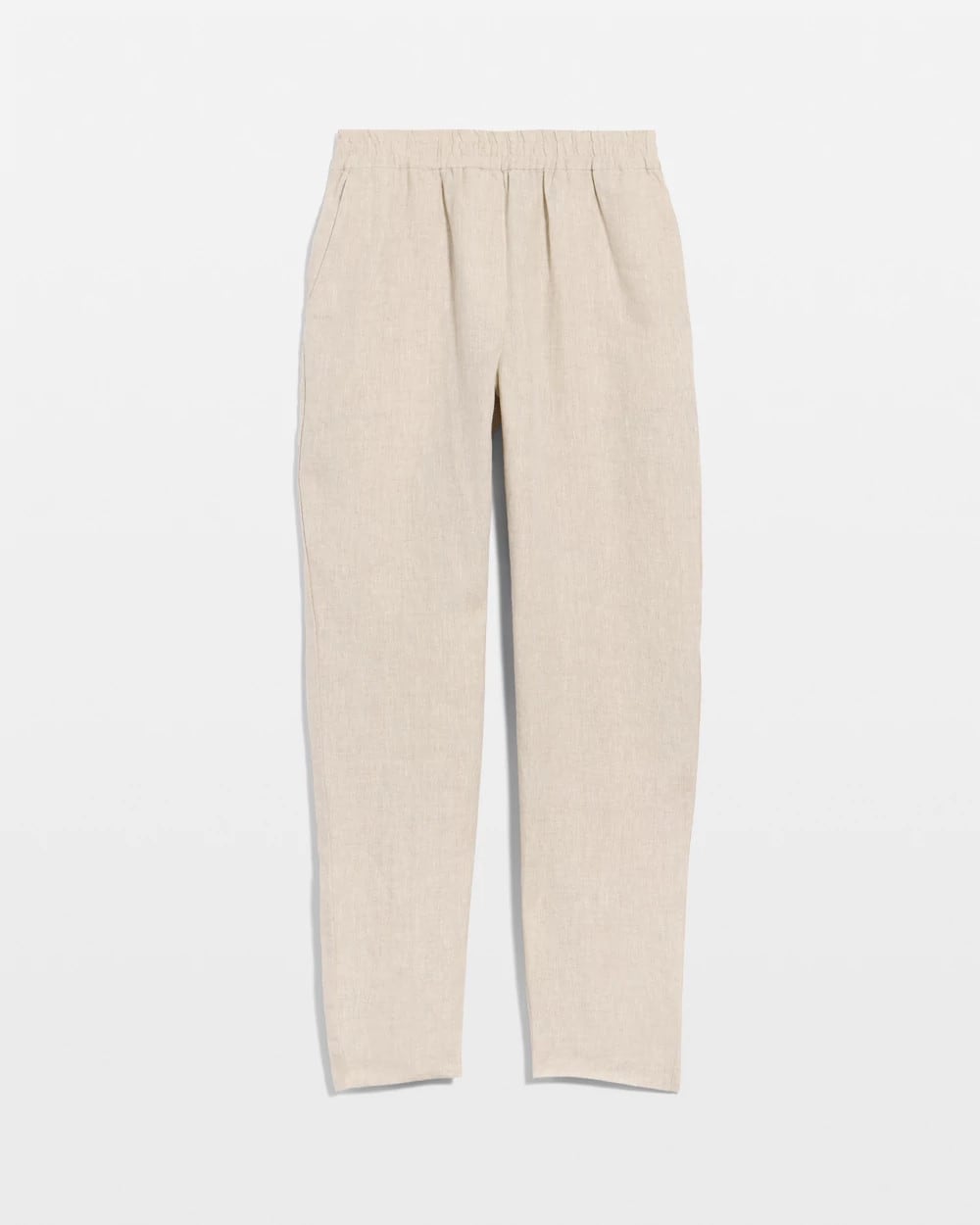 Chico's Linen Straight Tapered Ankle Pants