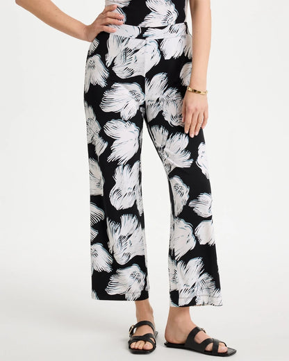 Chico's Travelers™ Knit Abstract Floral Cropped Pants