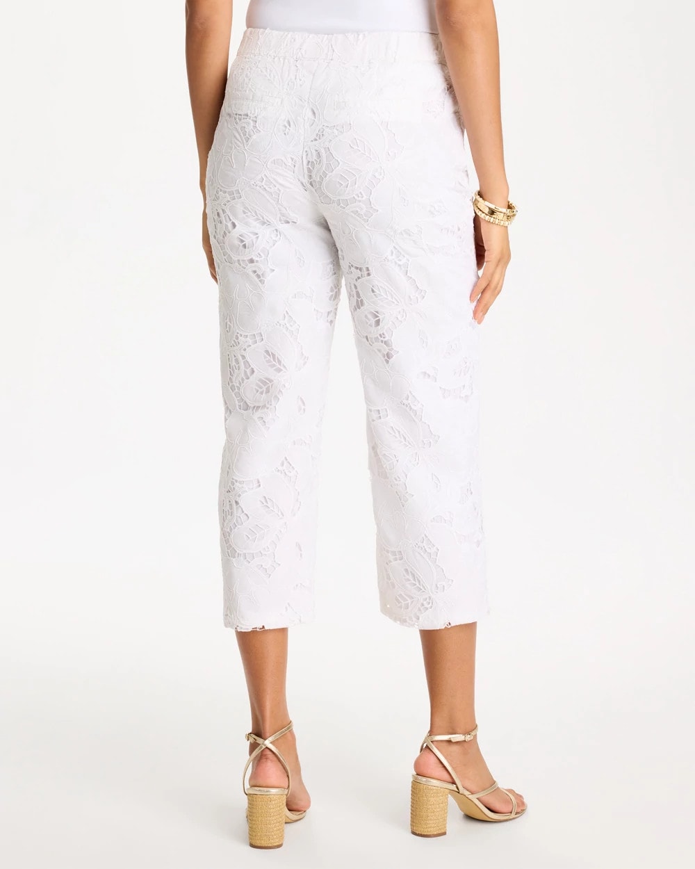 Chico's Lace Cropped Pants