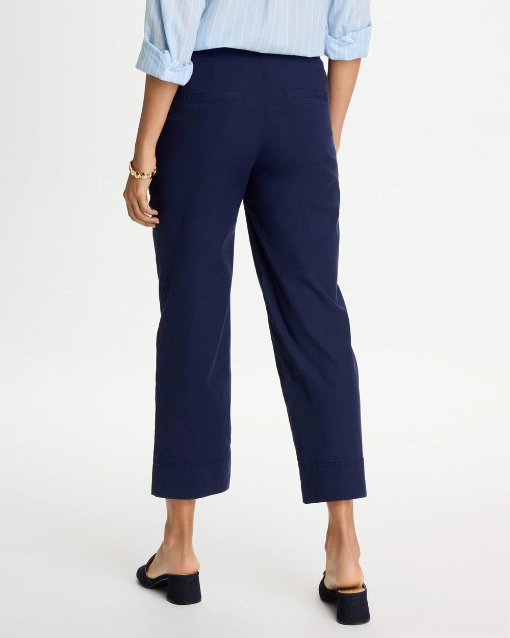 Chico's Relaxed Linen Crop Pant