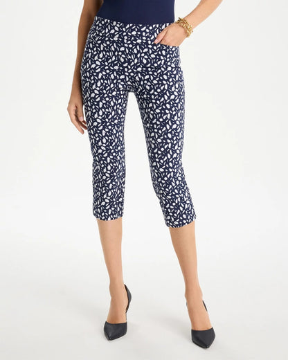 Chico's Brigitte™ Slim Printed Pull-On Capri Pant