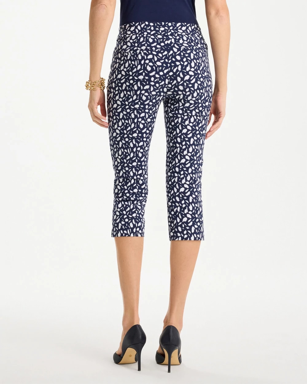 Chico's Brigitte™ Slim Printed Pull-On Capri Pant