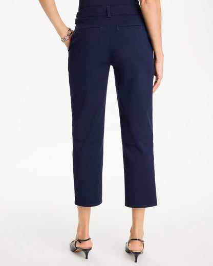 Chico's Relaxed Boyfriend Chino Crop Pants