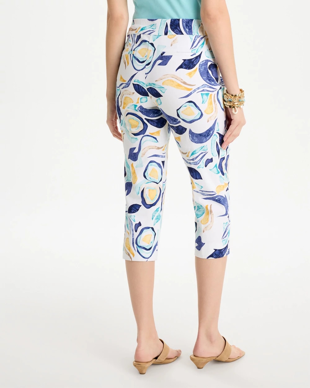 Chico's Brigitte™ Slim Handpainted Pull-On Capri