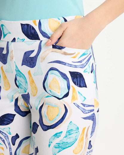 Chico's Brigitte™ Slim Handpainted Pull-On Capri