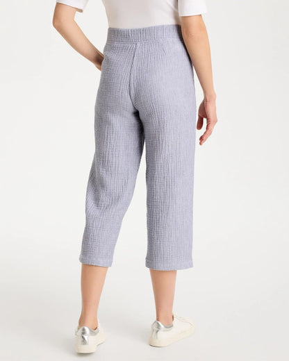 Chico's Zenergy® Striped Gauze Cropped Pants