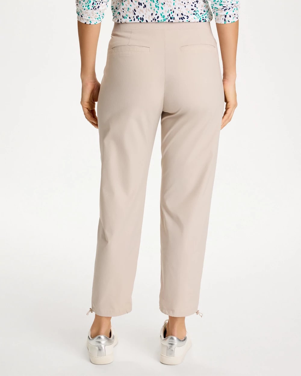 Chico's Zenergy® Striped UPF Bungee Crop Pants