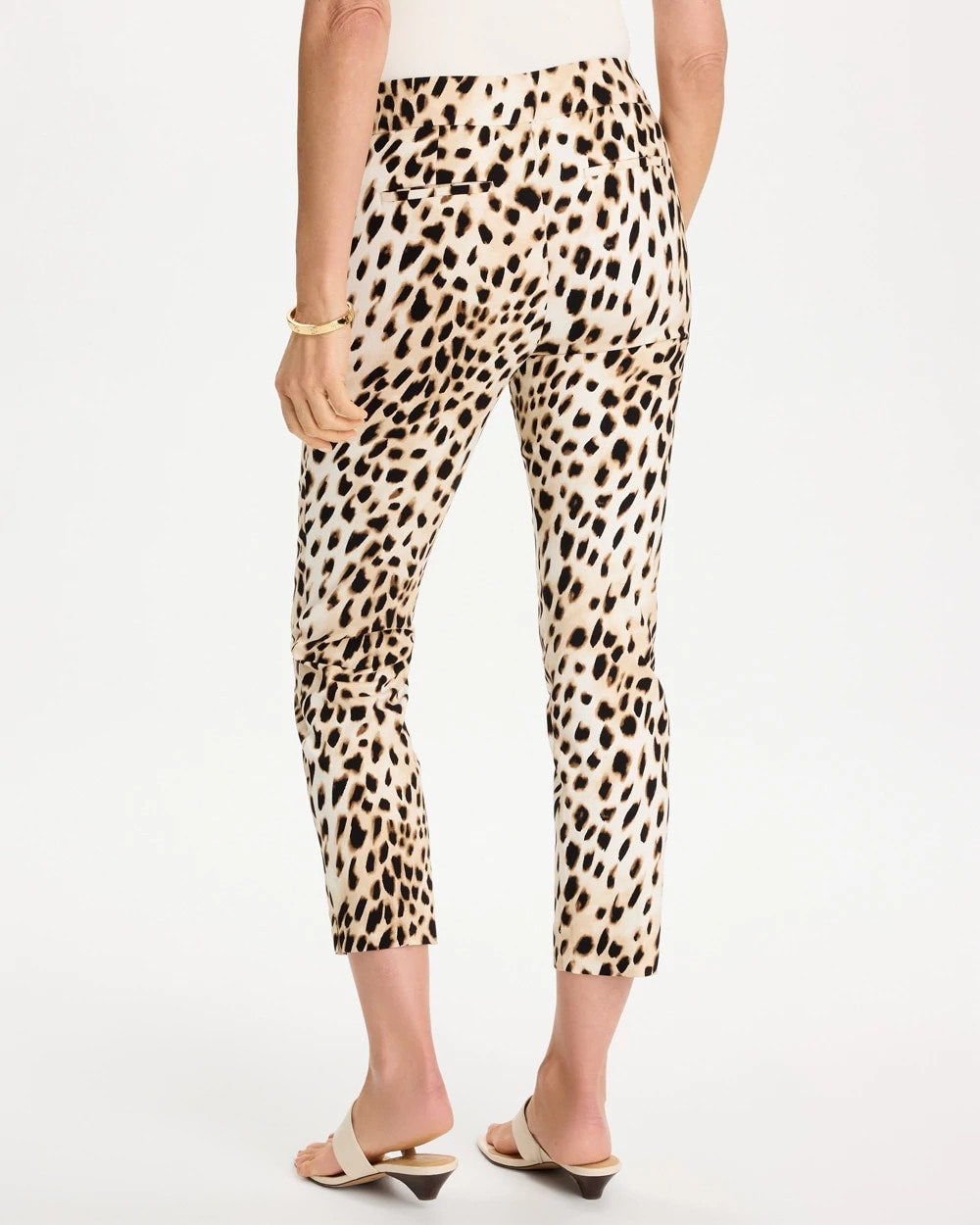Chico's Animal Print Brigitte™ Slim Pull-On Crop Pant