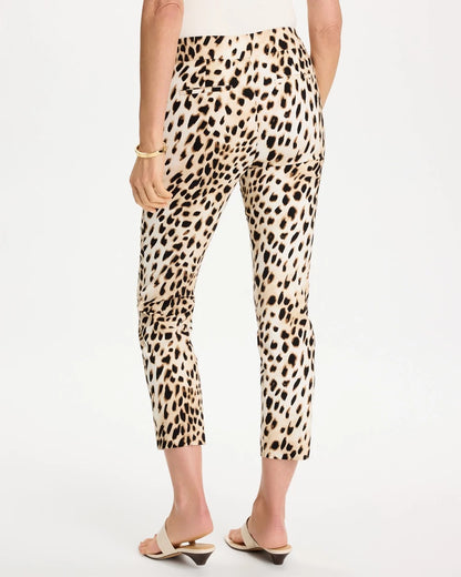 Chico's Animal Print Brigitte™ Slim Pull-On Crop Pant