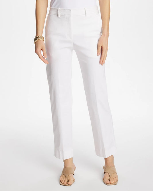 Chico's Emme Fly Front Straight Crop Pants