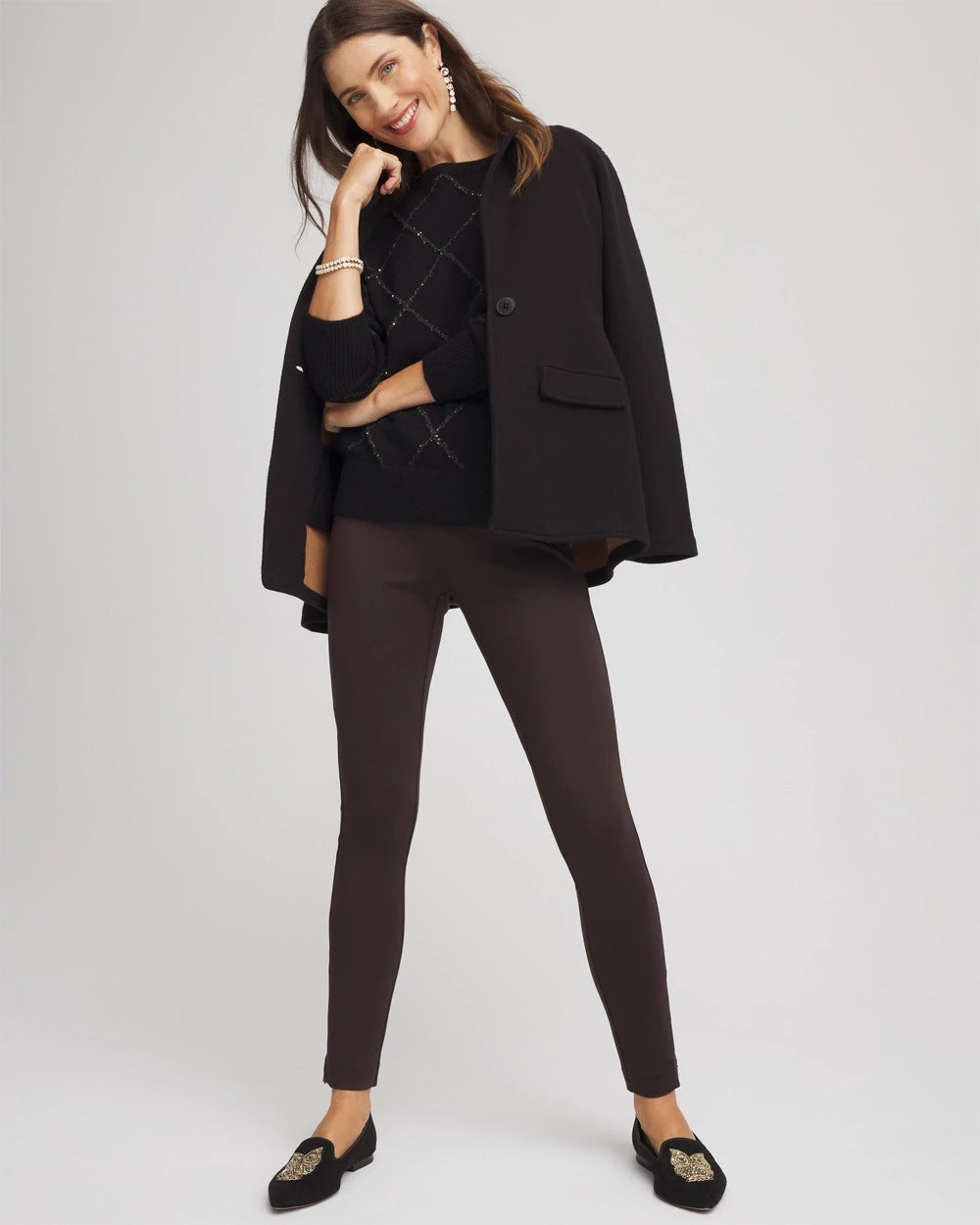 Chico's Juliet Slim Zip-Ankle Leggings
