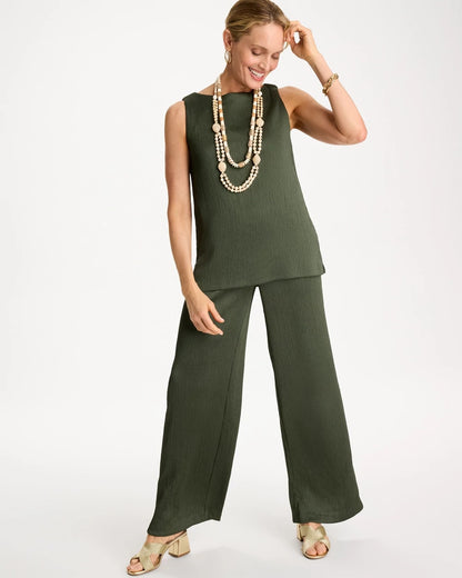 Chico's Petite Travelers™ Crinkle Textured Pants