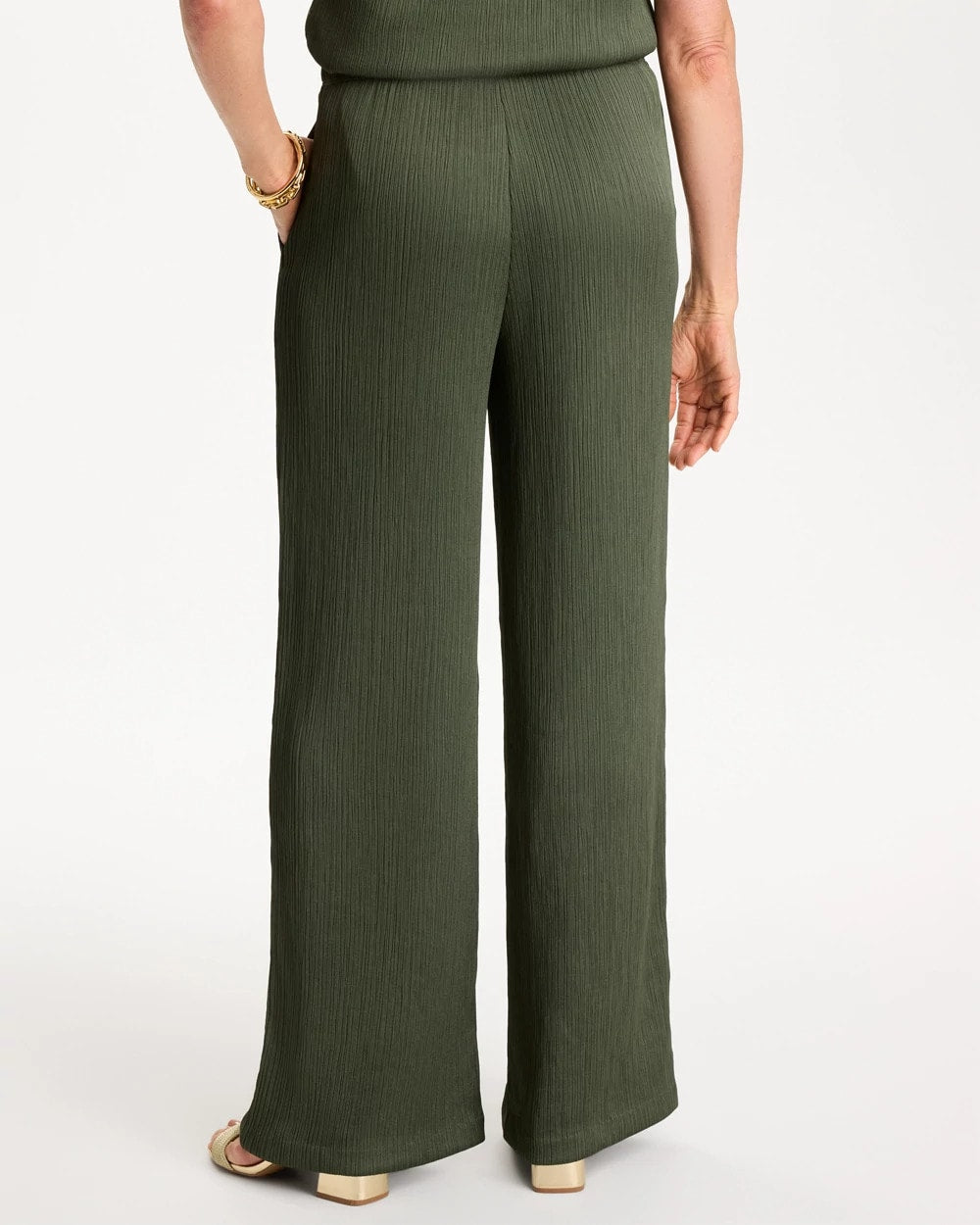 Chico's Petite Travelers™ Crinkle Textured Pants