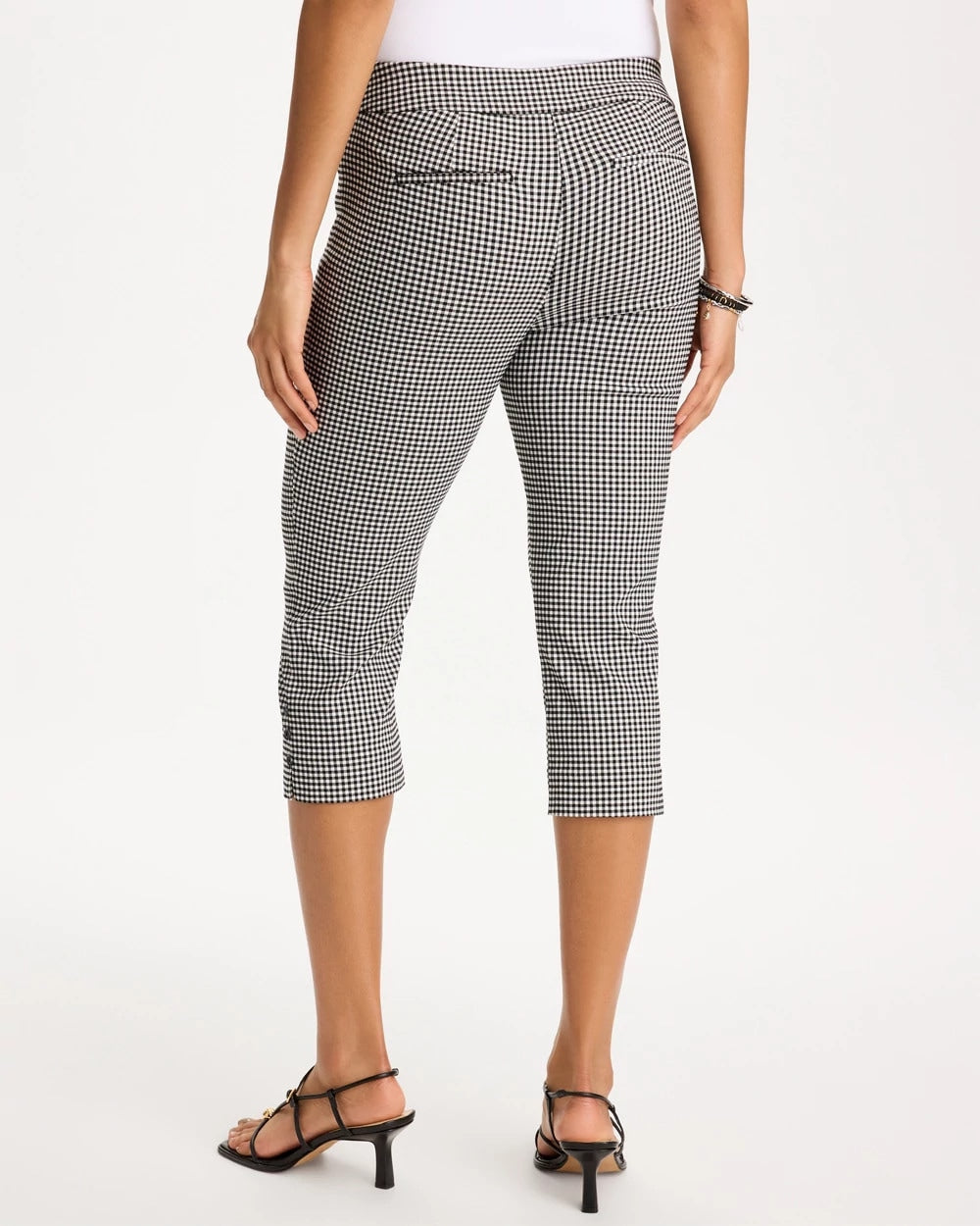 Chico's Brigitte™ Slim Gingham Pull-On Capri Pant