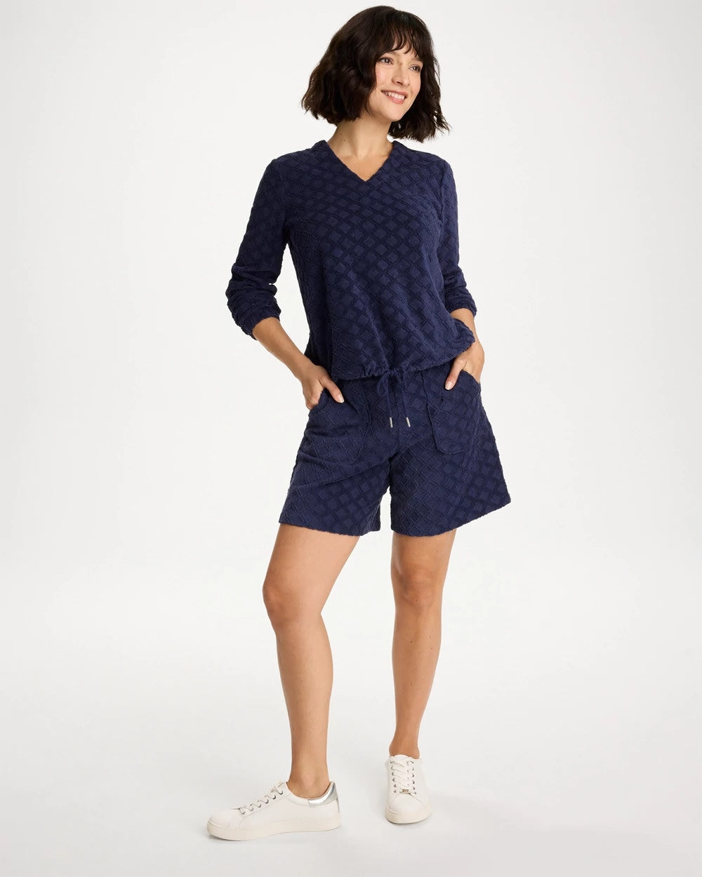 Chico's Zenergy® Terry Cloth Jacquard Shorts