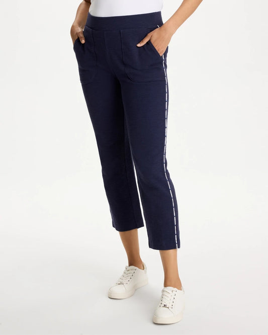 Chico's Zenergy® Jersey Striped Crop Pants