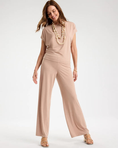 Chico's Travelers™ Palm Embossed Knit Pants