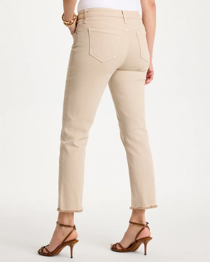 Chico's Girlfriend Slim Frayed Crop Jeans