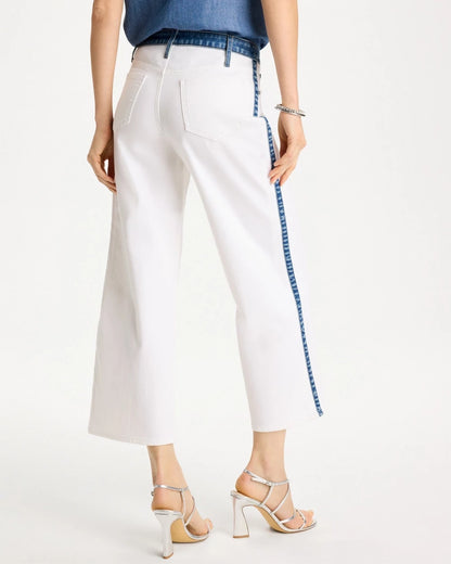 Chico's Girlfriend Straight Colorblock Jeans