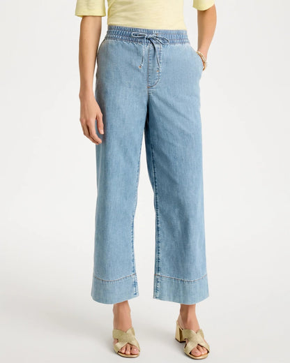 Chico's Lightweight Wide-Leg Crop Jeans