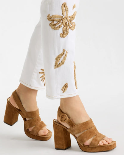 Chico's Girlfriend Slim Raffia Palm Crop Jeans