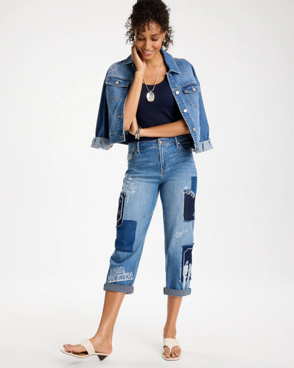 Chico's Relaxed Boyfriend Summer Jean