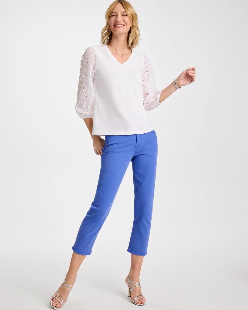 Chico's Girlfriend Slim Cropped Jeans