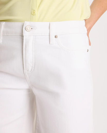 Chico's Girlfriend Slim White Jean Shorts
