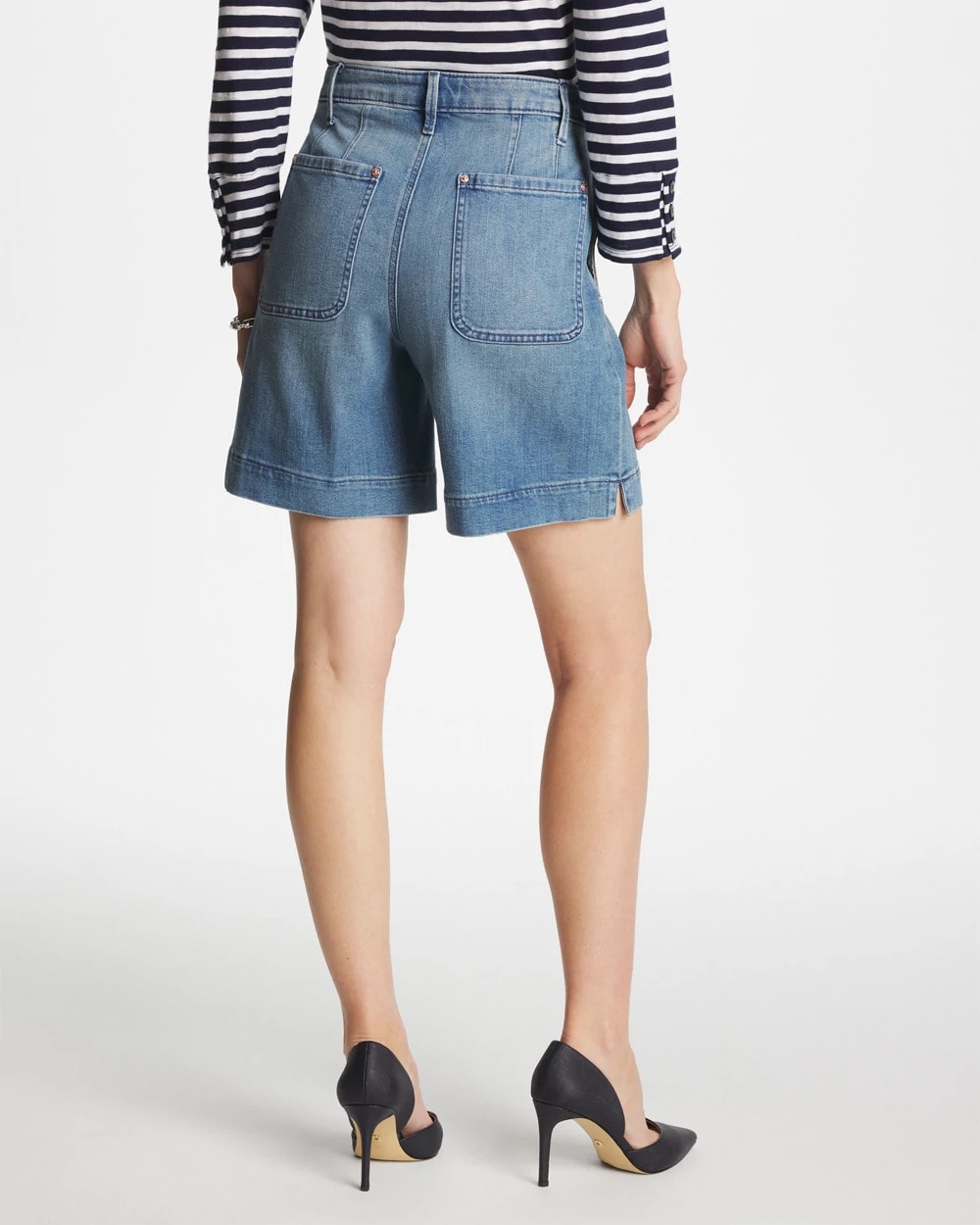 Chico's Denim Trouser Shorts
