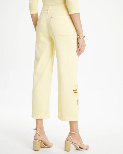 Chico's Trouser Cutwork Crop Jeans