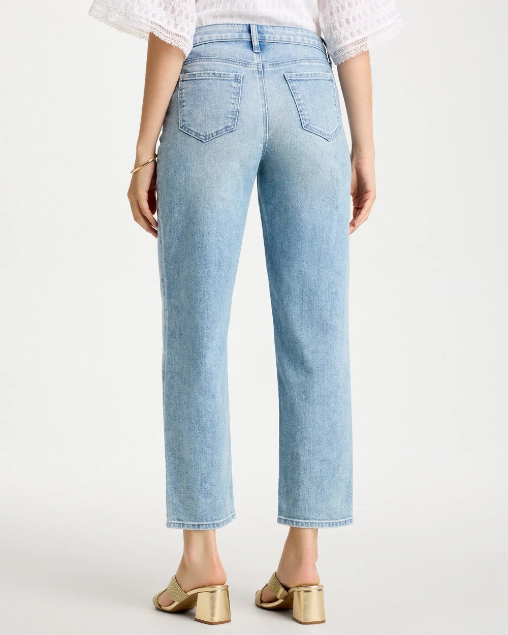 Chico's Relaxed Boyfriend Rolled Hem Jean
