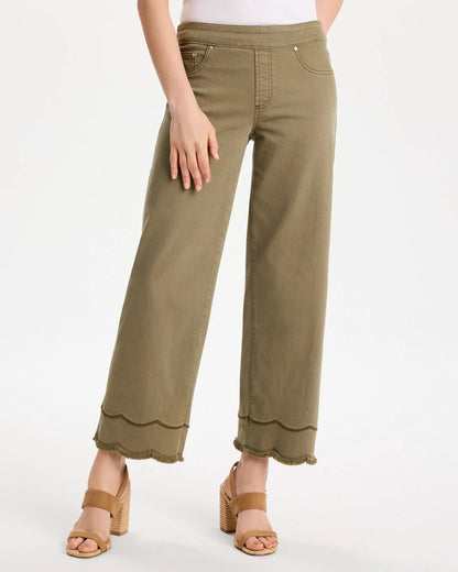 Chico's Scallop Pull-On Wide-Leg Crop Jeans