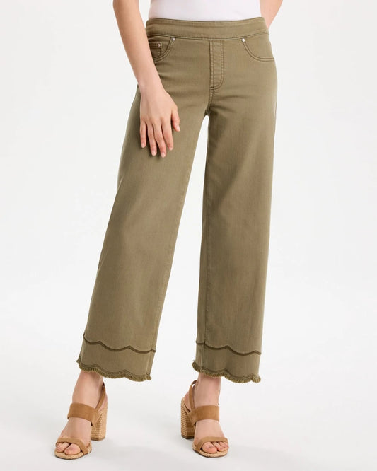 Chico's Scallop Pull-On Wide-Leg Crop Jeans