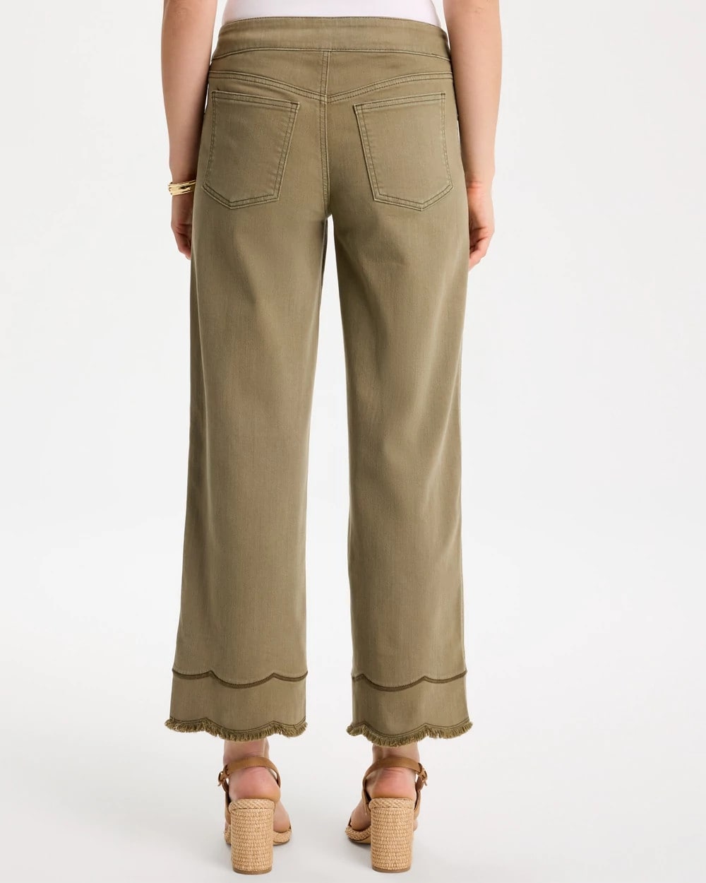 Chico's Scallop Pull-On Wide-Leg Crop Jeans