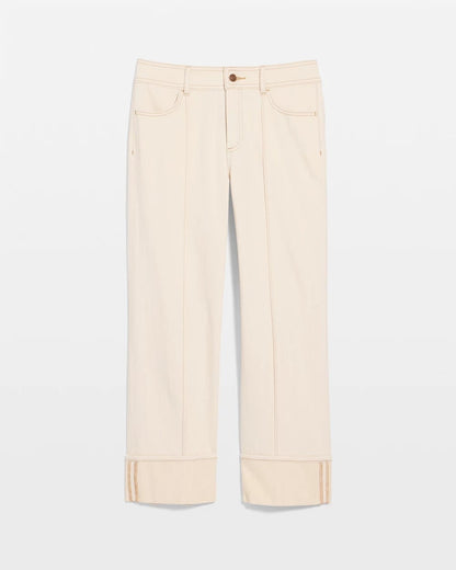 Chico's Pintuck Cuffed Cropped Jeans
