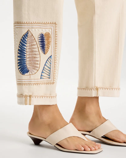 Chico's Patchwork Relaxed Boyfriend Jean