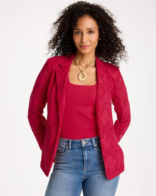 Chico's Lace Cutwork Blazer
