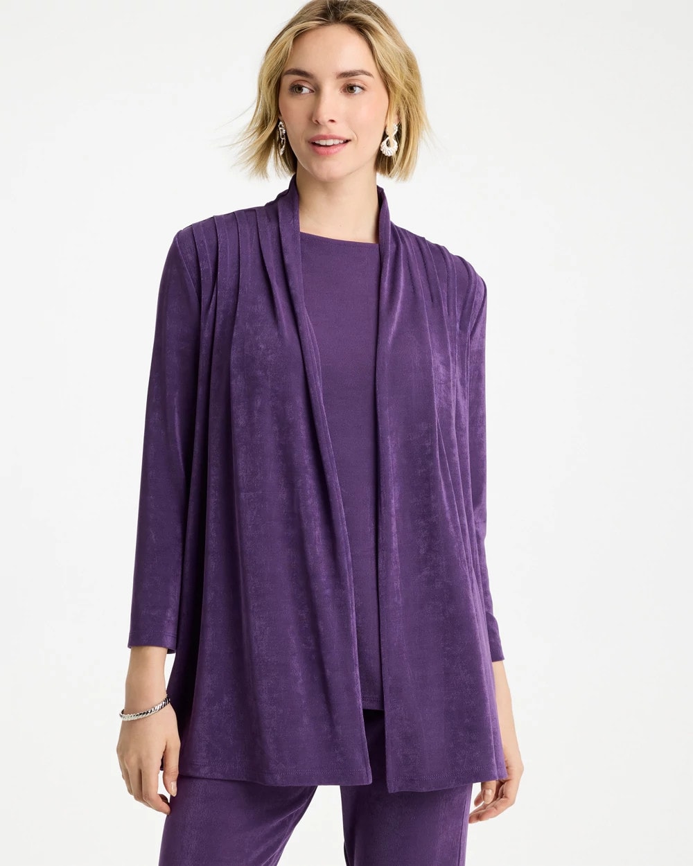 Chico's Travelers™ Pleat Front Jacket