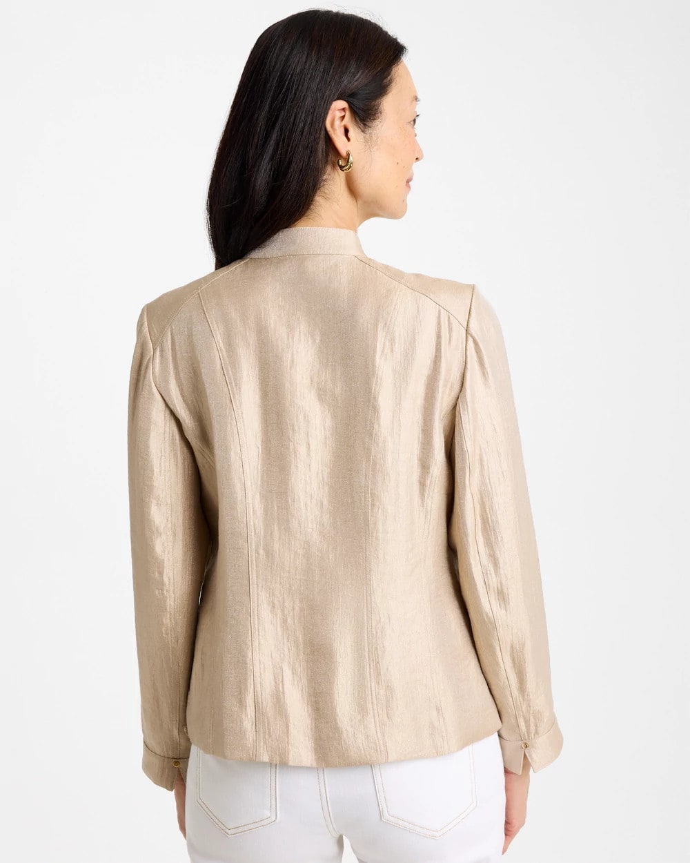 Chico's Sheen Stand Collar Jacket