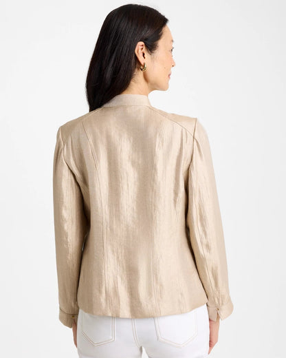 Chico's Sheen Stand Collar Jacket