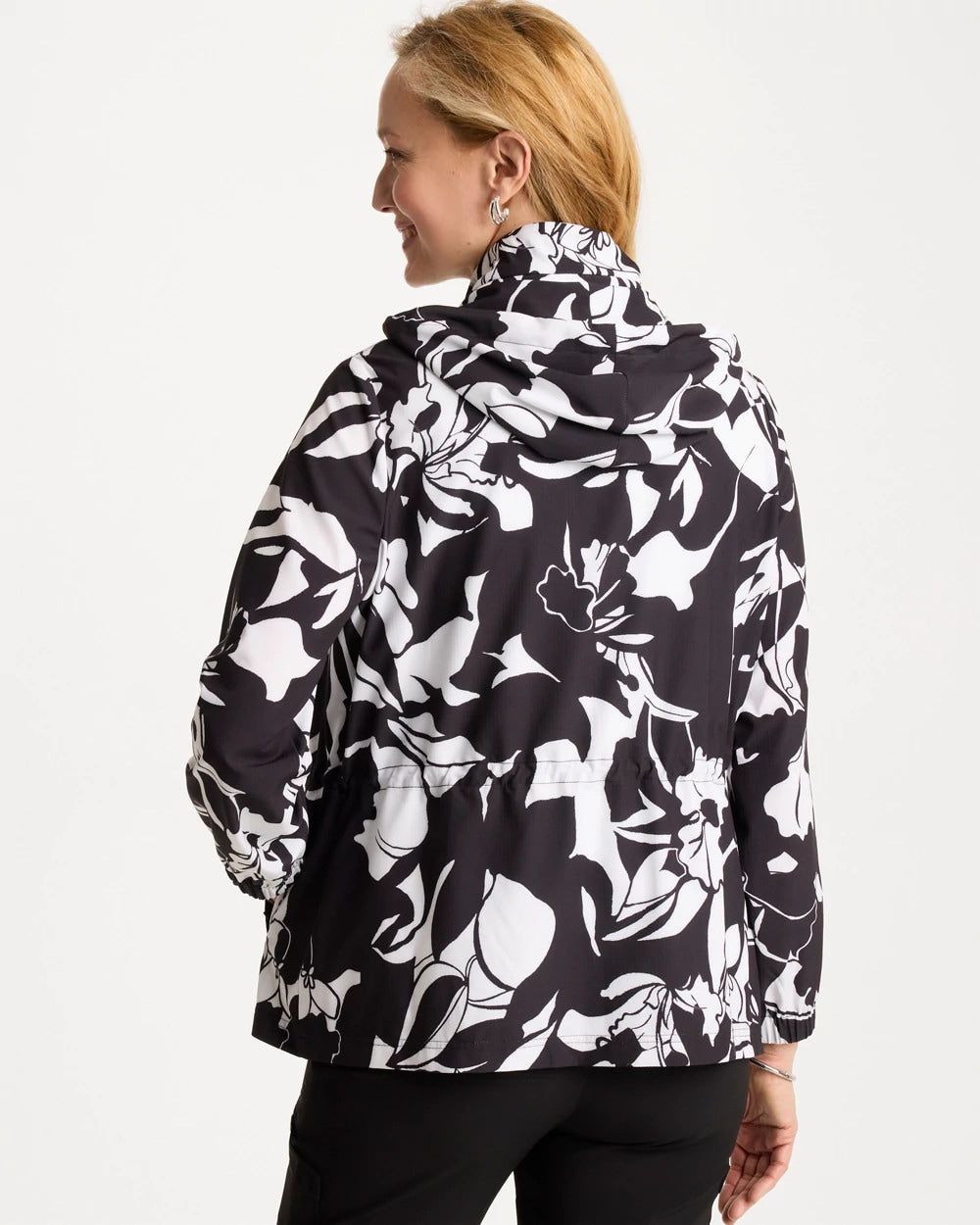 Chico's Zenergy® Ripstop Floral Nights Anorak Jacket
