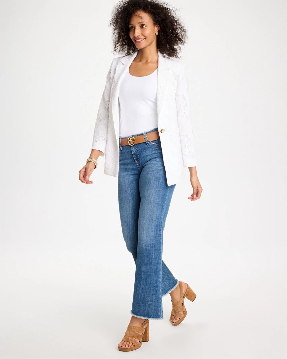 Chico's Classic Lace Blazer